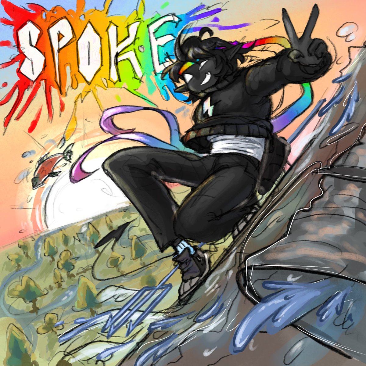 AlexIzAcatboy's tweet image. #spokeisherefanart because FUCK THEM HATERS