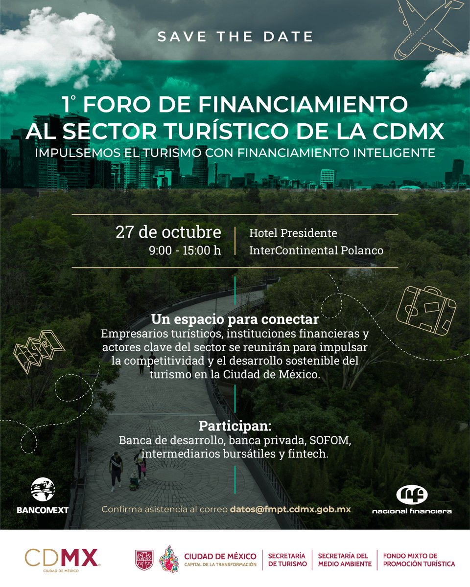Este lunes 27 haremos el primer foro de financiamiento al Sector Turístico. La Secretaria <a href="/alefrausto/">Alejandra Frausto</a> nos ha pedido fortalecer a toda la cadena productiva, por eso convocamos a bancada de desarrollo, comercial e intermediarios bursátiles a presentar a las empresas del sector las