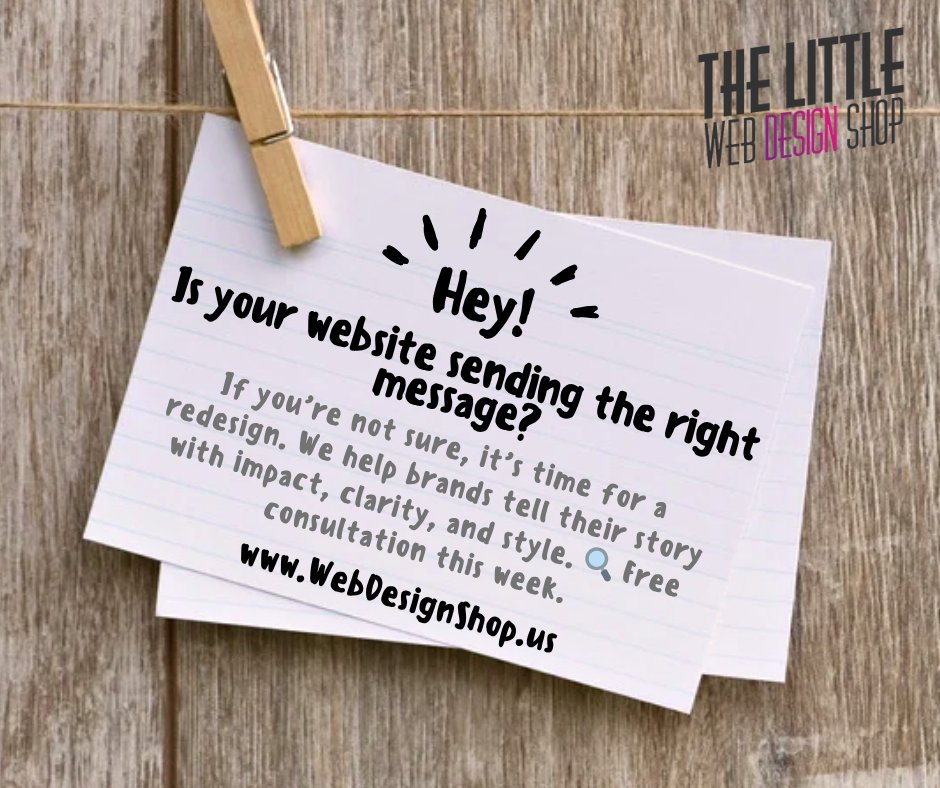 WebTLWDS's tweet image. Is your website sending the right message? #findingclients #webdesign #smallbusiness #website WebDesignShop.us