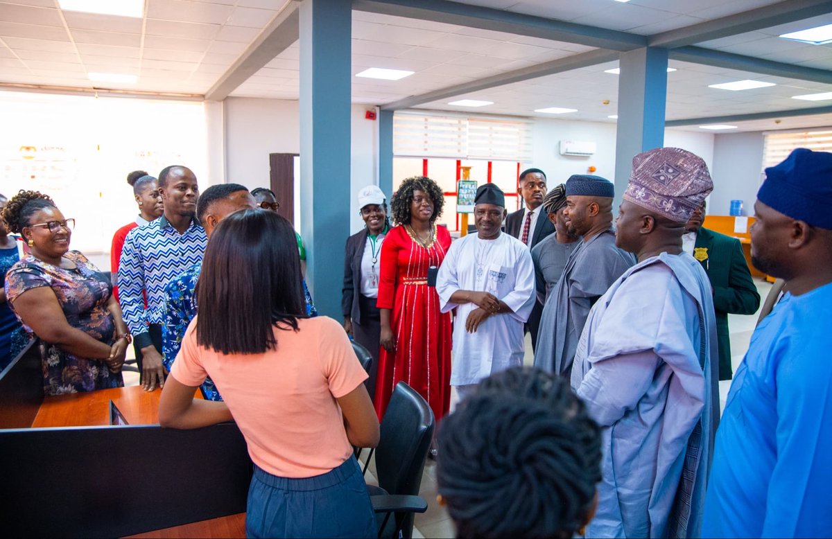 mrlurvy's tweet image. While in Ado-Ekiti to commission the Ekiti State Revenue House, the ECFIRS Zacch A. Adedeji PhD, made a surprise stop at the FIRS office.

The unscheduled visit thrilled the staff, who were visibly excited to receive the ECFIRS, a rare and unprecedented moment for the office.

In…