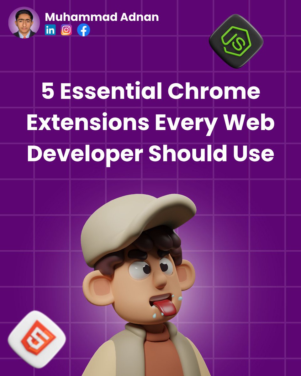 developeradnan_'s tweet image. These extensions will save hours of your time and make your workflow smoother.
Try them out and thank me later 😉
💻 Which one is your favorite?
#WebDevTools #DeveloperAdnan #ChromeExtensions #WebDevelopment #CodingTips