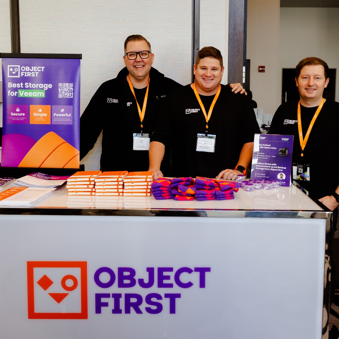 object_first's tweet image. It was a great day connecting with @Veea, partners and customers at the #VeeamON Tour Chicago. We showcased how @Object_First backup storage is built on Zero Trust best practices, third-party tested for security, and designed for Instant Recovery at scale.