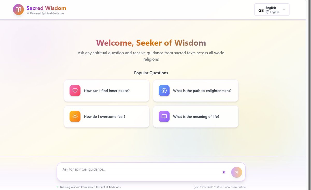 notfoundjobs's tweet image. 🕊️ Day 4 of 365

I built spiritualwisdom.base44.app — a calm digital space that shares timeless wisdom from the Gita, Bible, Quran, Guru Granth Sahib, Tao Te Ching, and Buddhist teachings.
No code. Just intention.
Built on @base_44 .
#buildinpublic #nocode #spiritualtech #orbit28