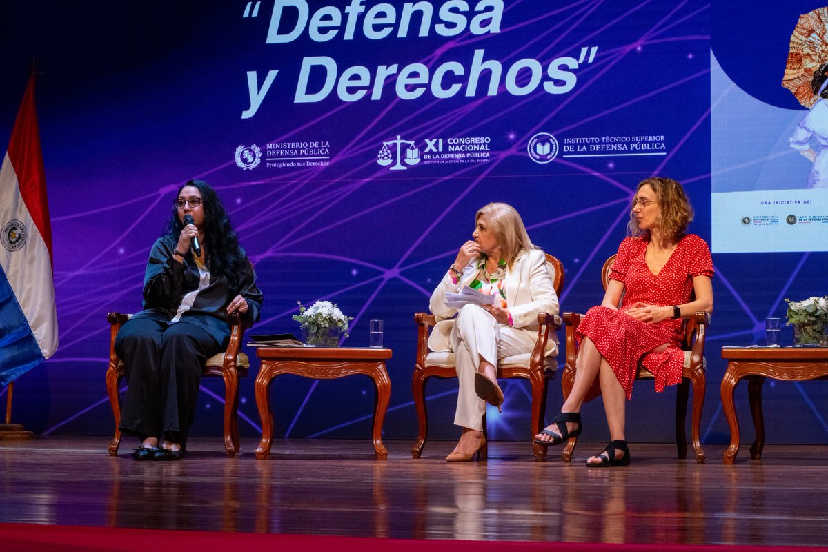 AECIDPARAGUAY's tweet image. 🫱🏻🫲🏽🇪🇸🇵🇾 La AECID participó en el XI Congreso Nacional de la Defensa Pública durante la presentación de la revista "Defensa y Derechos" que promueve la reflexión y la investigación sobre el acceso a la justicia y la igualdad de género en Paraguay.