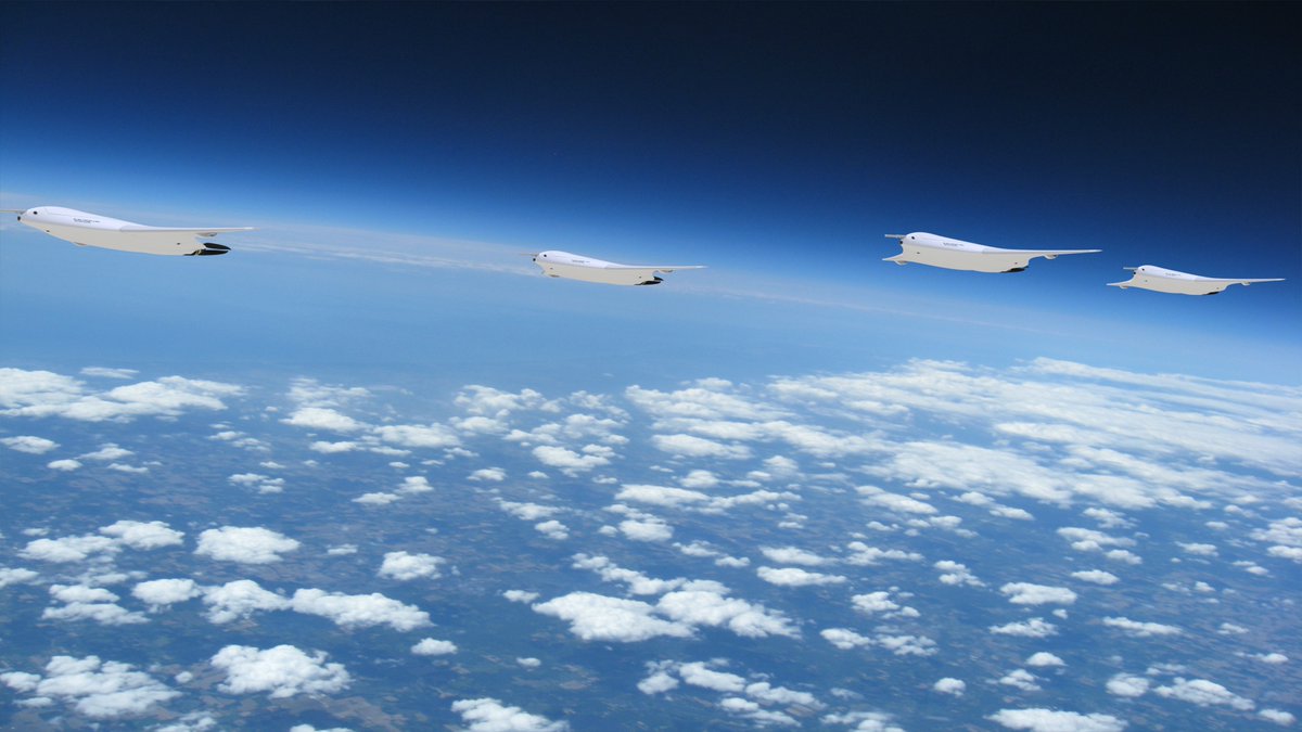 ElectroFluidSys's tweet photo. It is an interesting coincidence that after the Chinese, the American are now also coming up with new flying wing projects. Our Plasma Falcon 1.11 with a 5 kW engine will also take off vertically from a ramp. 🚀
 
Shield AI’s idea of landing with a Cobra maneuver is just the right solution. To do this, they use intelligent thrust vector control, which can now also be realized without moving parts using fluidics.
 
Experienced model aircraft pilots use a post-stall Cobra maneuver near the ground to make a belly landing on the shortest distance. This is also a possible landing variant for the Plasma Falcon Interceptor from @PlasmaAero Electrofluidsystems.
 
With the integrated compact radar velocity system and inertial navigation system, such a post-stall or just a simple belly landing can be automated. With the on-board plasma technology, we can reduce the stall speed by active separation flow control.
 
The variant with EO/IR camera would have to be captured with a net when a parachute or optional eVTOL kit is not integrated. Such a net landing is also used by the tactical flying wing drones Northrop Bat and Lockheed Fury.
 
The Plasma Falcon can take-off without a catapult and shoot almost vertically into the air like the interceptor drone from TYTAN Technologies.
 
With a tractor propeller on the nose or the wingtips, vertical take-off and landing is no problem. The drone simply hangs on the propeller and has no serious stability issues. This is also the case with the Swiss Wingtra-Ray drone and later followed Twister from Quantum Systems. Vertical landing with a pusher propeller is not easy and needs stability control.
 
In horizontal flight, a pusher configuration for flying wings has advantages and allows better space utilization for system components and payload. The aerodynamics of the entire wing is also not disturbed.
 
There are two different Plasma Falcon variants: 
1. Plasma Falcon Intelligence (220 km/h) and
2. Plasma Falcon Interceptor (440+ km/h).
 
B. Göksel, Electrofluidsystems
October 22, 2025