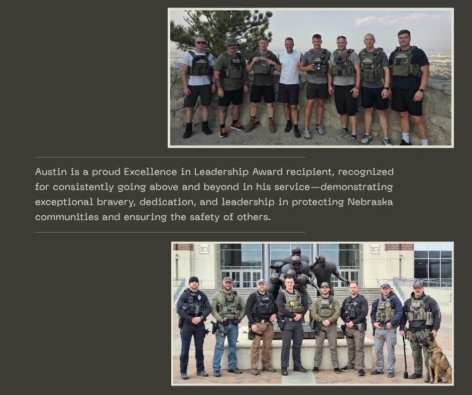 October is public servant recognition month in Nebraska. 

We’re pleased to share the story put together by <a href="/NEDept_AdmSrvs/">Nebraska DAS</a> of our Trooper Excellence in Leadership award winner: Trooper Austin Donner.

🌟 Employee Spotlight: Austin - Excellence in Leadership Award Recipient 🌟
