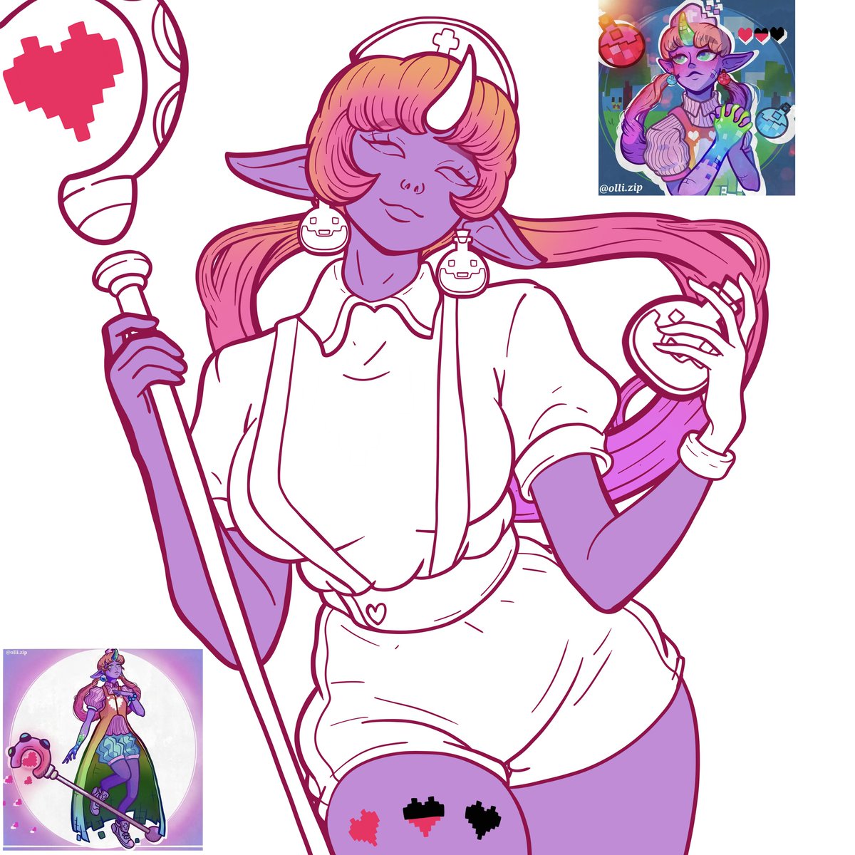 Talvez quem me segue a pouco tempo não sabe, mas além de uma Soraka Coven, eu sonho com uma Soraka Fliperama baseada na enfermeira Joy de Pokémon.