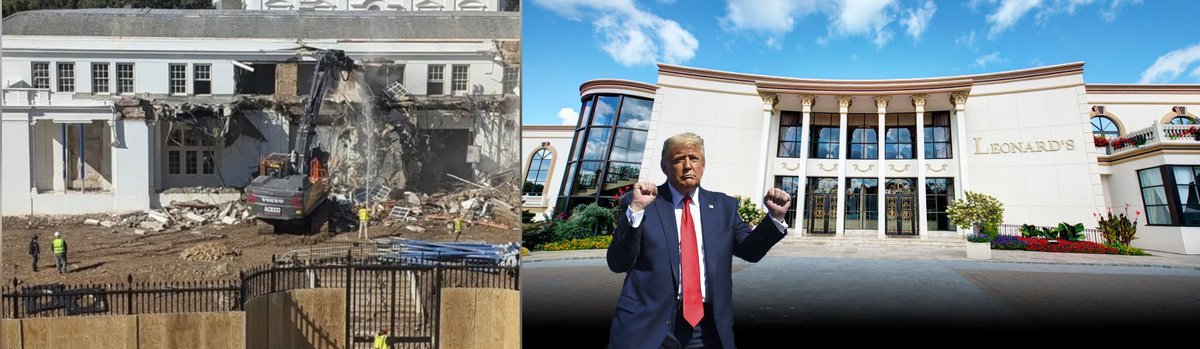 Leave it to the Emperor of Vulgaria to turn one of democracy's most hallowed shrines into fucking Leonard's of Great Neck.