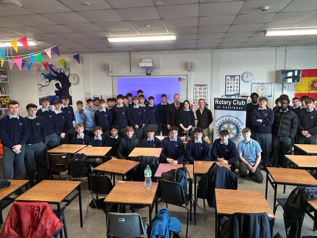 RotaryCastlebar's tweet photo. Career Connect Talk with Dr. Paul O’Grady 🌍🩺

We were delighted to welcome Dr. Paul O’Grady, Consultant Orthopaedic Surgeon at Mayo University Hospital and Medical Director of Sports Clinic West, held in association with the Castlebar Rotary Club https://t.co/5WEdMt3YSl