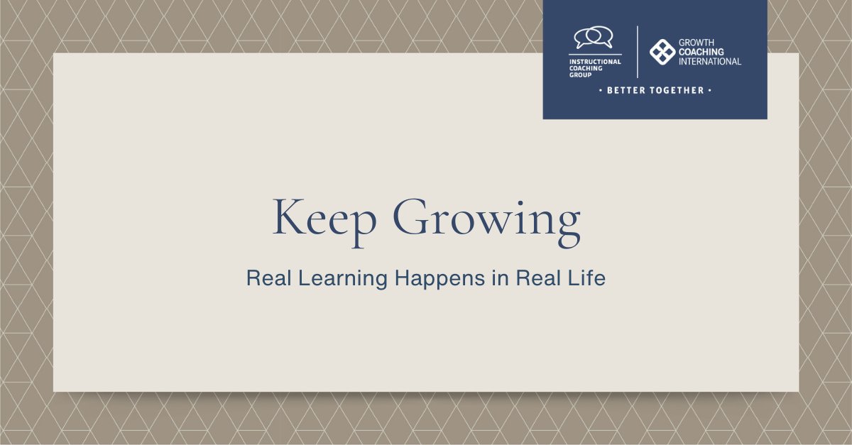 jimknight99's tweet image. What if the best learning happens outside the classroom? “Real Learning Happens in Real Life,” challenges top-down models & calls for learning rooted in real experiences & contexts. - ICG Team
👉 Curious how that changes how we coach and lead? Read more.ow.ly/x2lh50XfcVe