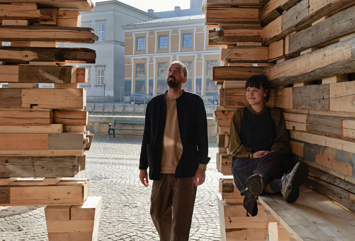 illustrarch's tweet image. Barn Again Pavilion by THISS Studio &amp;amp; Tom Svilans

#pavilion #architects #design #architecture #illustrarch