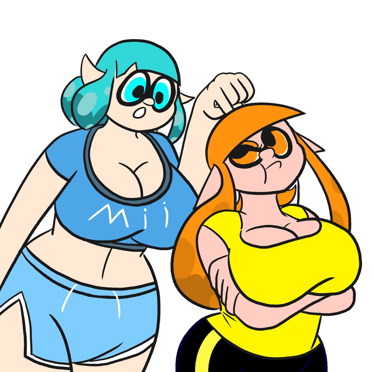 CathDaNerdyGal's tweet image. C0mm from @Icn64!

Cathy’s still quite curious about Inklings, even after having access to her own Inkling form for multiple months. 

Unfortunately, it seems the only way she can sate this curiosity is by harassing poor Angie…