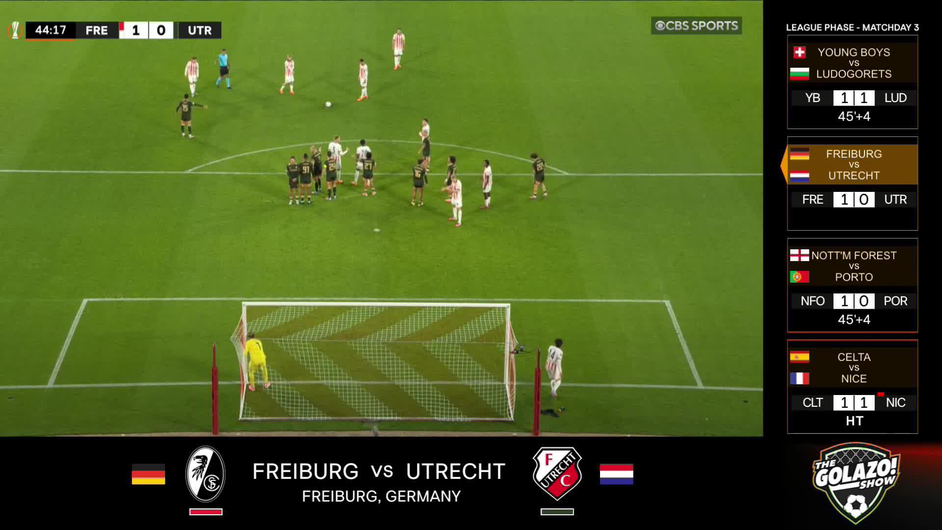 Vincenzo Grifo bends in a beauty of a free kick to extend SC Freiburg’s lead 💫