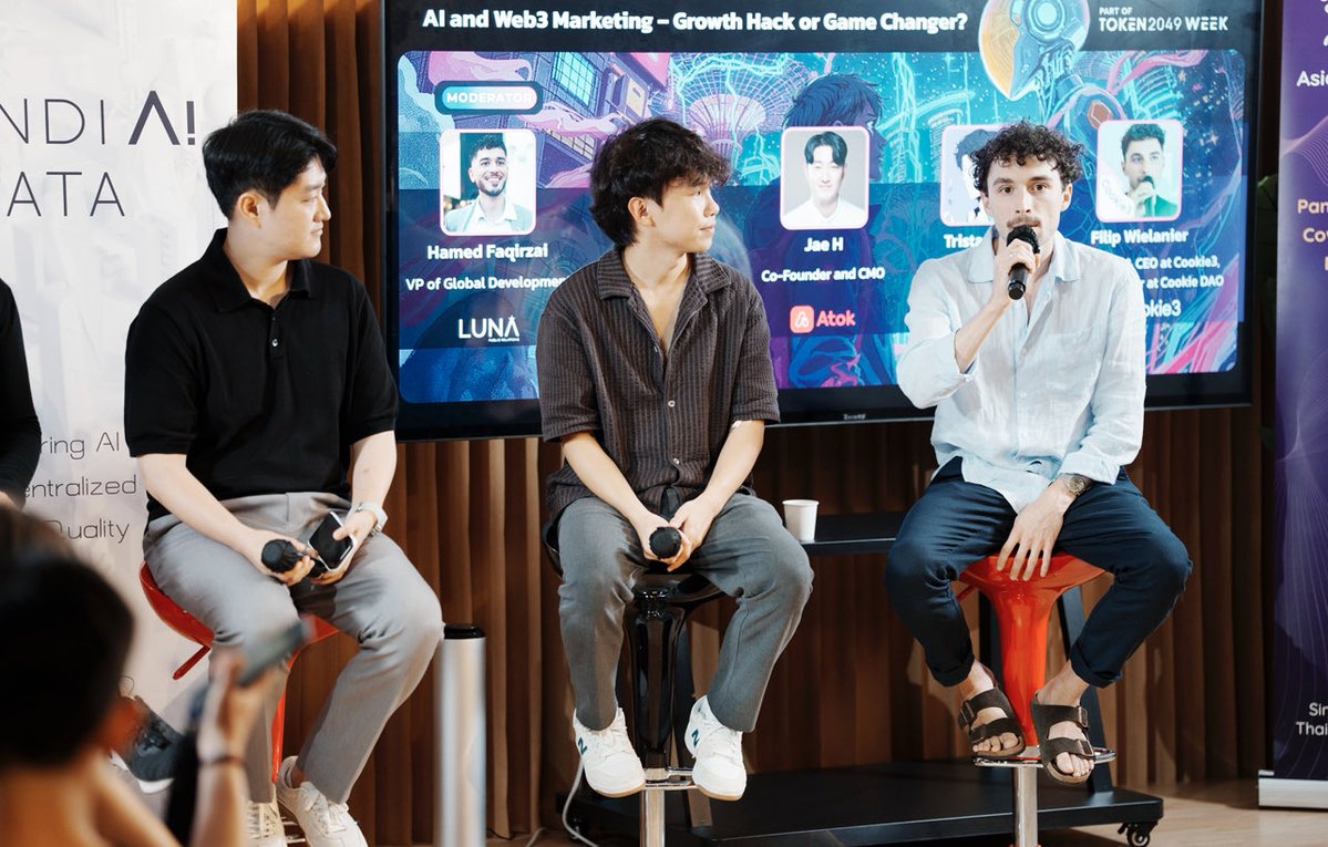 PundiAI's tweet image. We’re still buzzing from the powerful talks at #deAISummit during #Token2049Singapore 🤯
This is what the future of AI x Web3 looks like 🚀
Big love to the brilliant minds who joined us on stage and off:
@hypetris_ @oliverrr_shen @0x7SUN @tiffanylai_ @fwielanier @wordsgirljul…