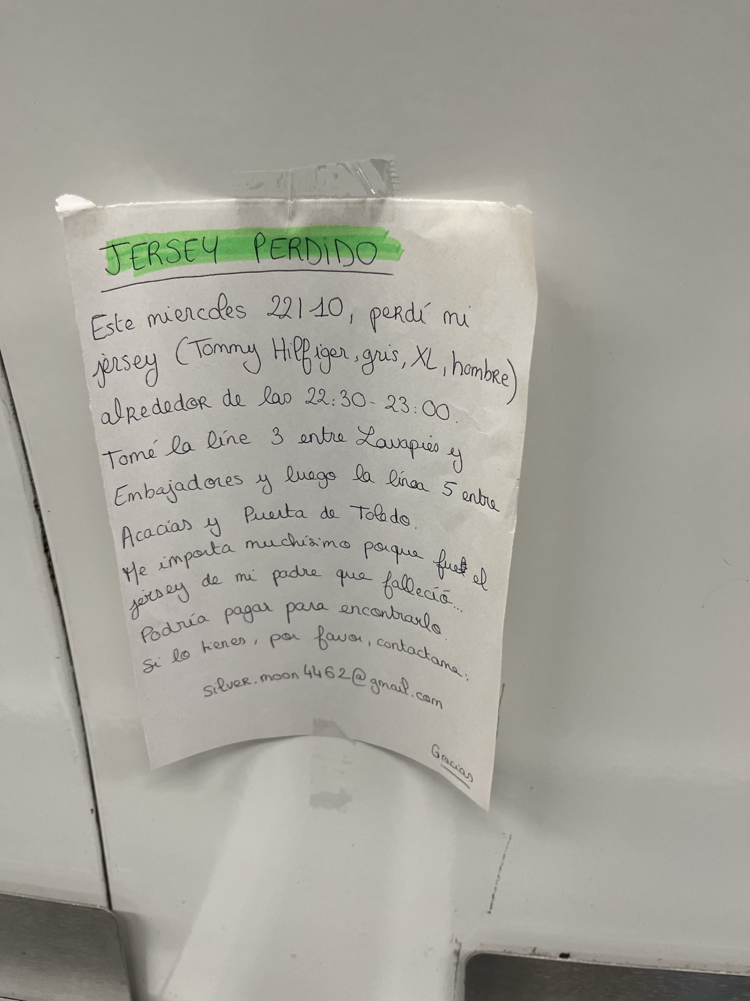 Foto cedida por Metro