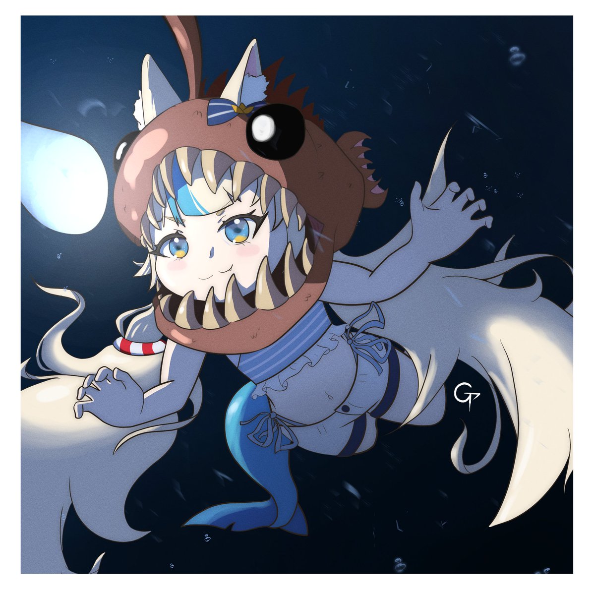 GreyPhiz's tweet image. 🎃SPOOKTOBER! #2🎃

Headlight 💡🐟
#sabart #samekosaba