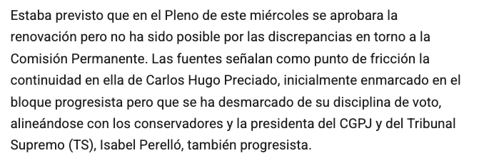 Se ha desmarcado de la disciplina de voto, dice, como si el CGPJ fuera un partido político. Los "demócratas" dan muestras continuamente de que no creen en la democracia