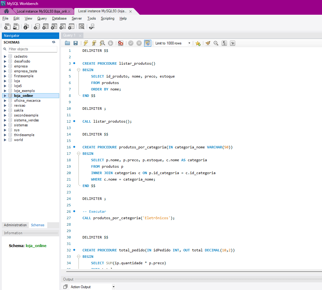 jessytech23's tweet image. 🚀 Desafio iniciado: 100 dias de MySQL
📅 Dia 52/100
📚Procedures (CREATE PROCEDURE)
✅Use CREATE PROCEDURE + CALL nome() para reutilizar consultas complexas.
✅Parâmetros: IN (entrada), OUT (saída), INOUT (ambos).
💡100DaysOfSQL #MySQL