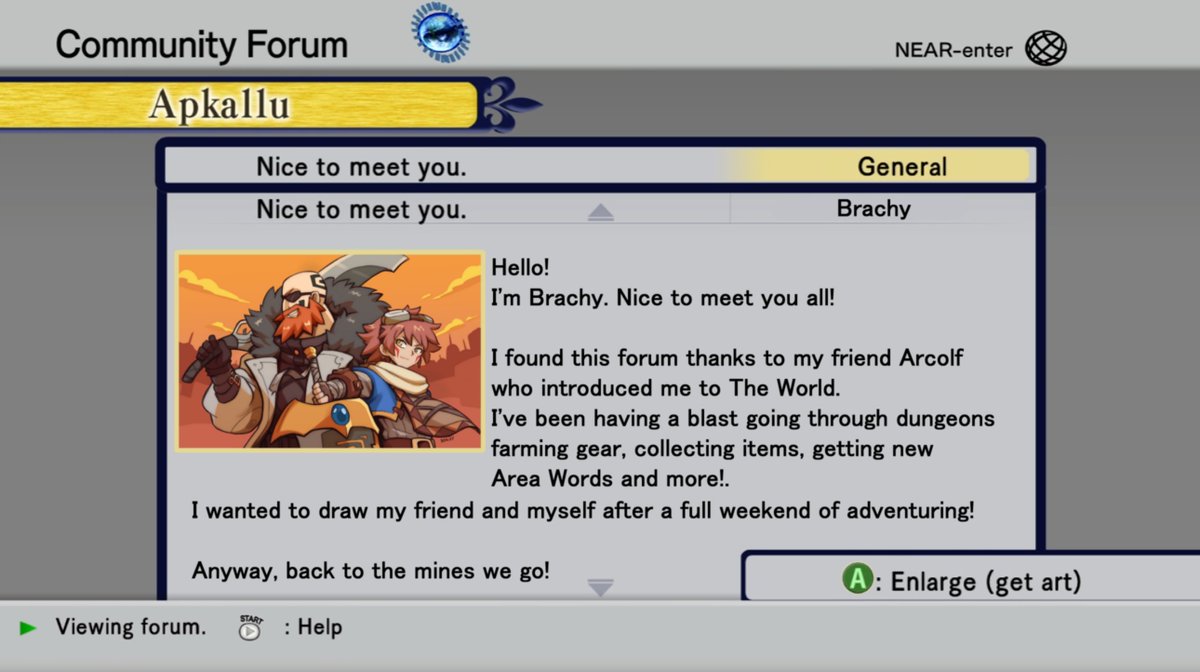 BrachyZoid's tweet image. I&apos;ve been recently introduced to the world of #dotHack and I&apos;ve been enjoying playing the game and going through the forums.

I now wish for more games and an MMO