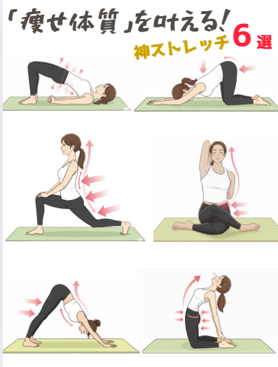 kaizen_lifelab's tweet photo. 断言しますが、各30秒たったの３分であなたは「痩せ体質」になります。全身の血流がドバドバ促進！ 体は芯からポカポカ。これ以上のストレッチは不要です。今夜から、寝る前にやって。 https://t.co/PsLB6yajtO
