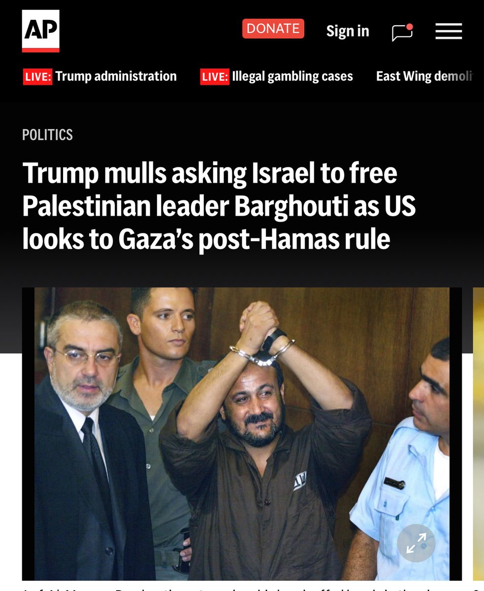 If President Trump manages to secure the release of Marwan Barghouti and push for a two-state solution, he will be remembered as the president who brought peace to the Middle East.

Barghouti would unite the Palestinians and end Hamas' legitimacy, leaving Israel with no excuse