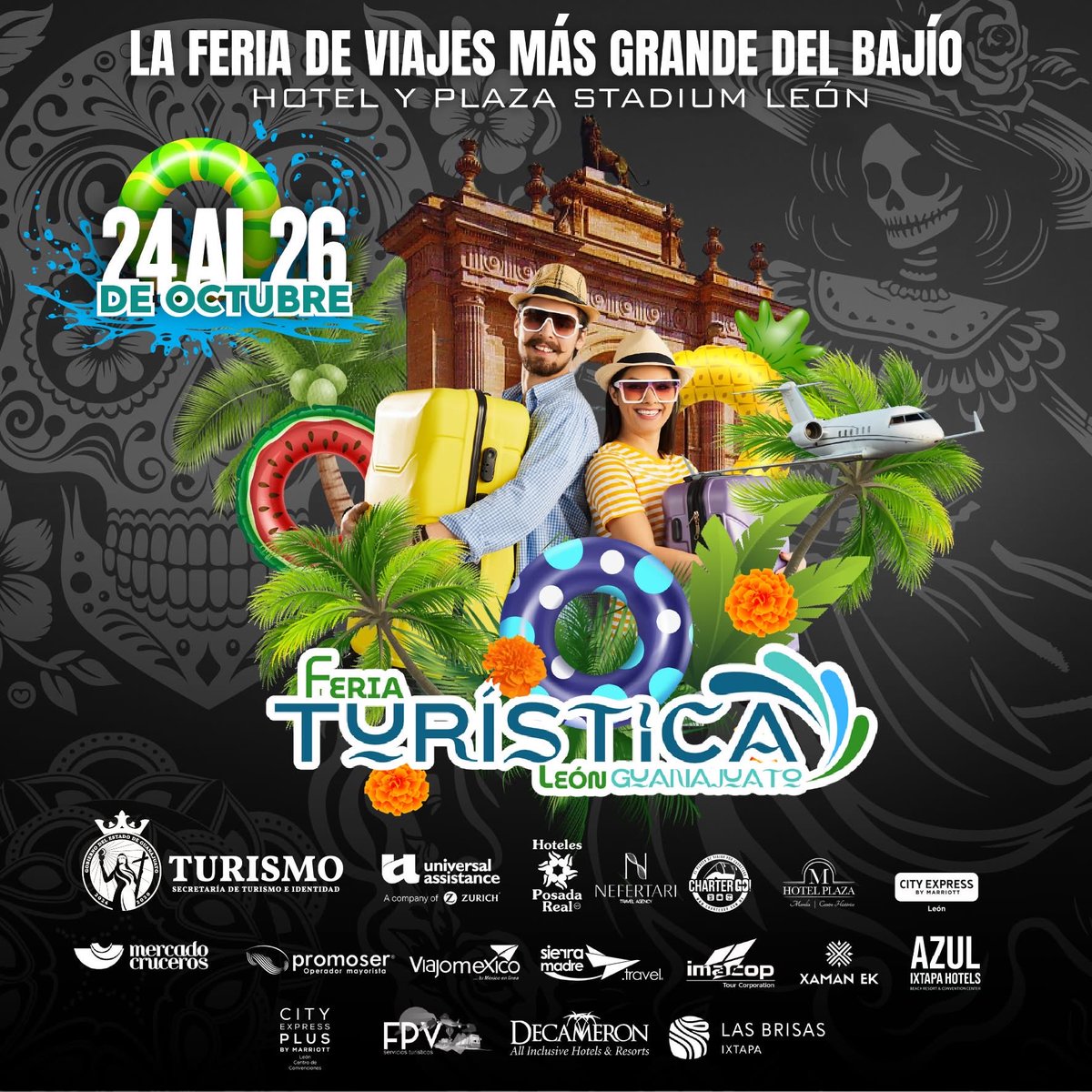 Desde mañana al 26  de octubre tenemos una cita en la Feria Turística León , "𝐋𝐚 𝐅𝐞𝐫𝐢𝐚 𝐃𝐞 𝐕𝐢𝐚𝐣𝐞𝐬 𝐌𝐚́𝐬 𝐆𝐫𝐚𝐧𝐝𝐞 𝐃𝐞𝐥 𝐁𝐚𝐣𝐢́𝐨" es un encuentro de agencias de viajes donde podrás comprar un 𝐯𝐢𝐚𝐣𝐞𝐜𝐢𝐭𝐨 𝐚 𝐛𝐮𝐞𝐧 𝐩𝐫𝐞𝐜𝐢𝐨✈️