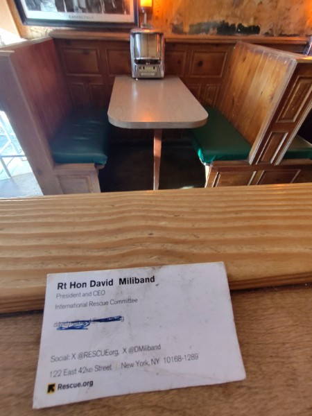 RavenGrillDC's tweet photo. Found in Raven by front door...
Did this gent really grace the Raven??!!

#FUNFACT If so, David Miliband would be the  
FIRST UK Foreign Secretary to visit the Raven 

Since the Rt Hon. Edward Wood 
aka the 3rd Vicount Halifax 
popped in for a "pint" in 1938... https://t.co/NWGE3Q5Akr