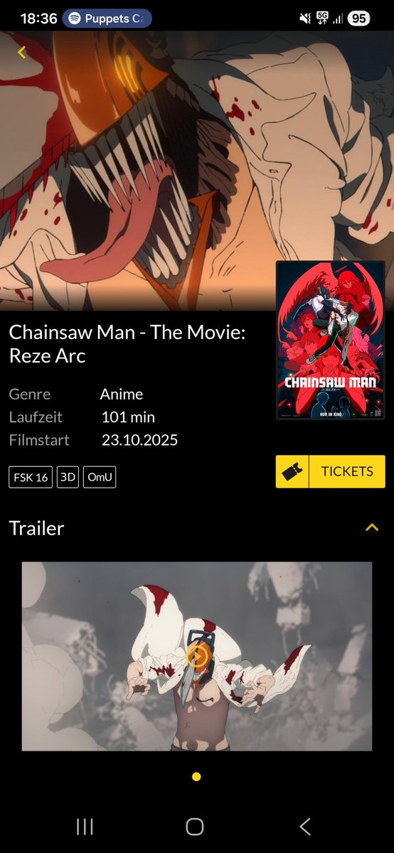 Spassiger Film, die CGI Effekte waren top! #chainsawman #ChainsawManMovie