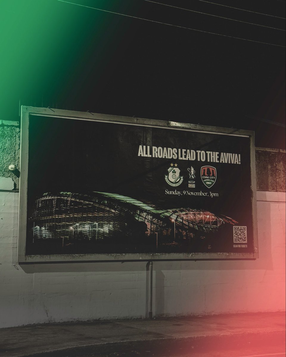 All roads lead to the Aviva 💚

Get your tickets now ⬇️
CCFC.ie/FAICupFinal 🎟️

#CCFC84 🇮🇹