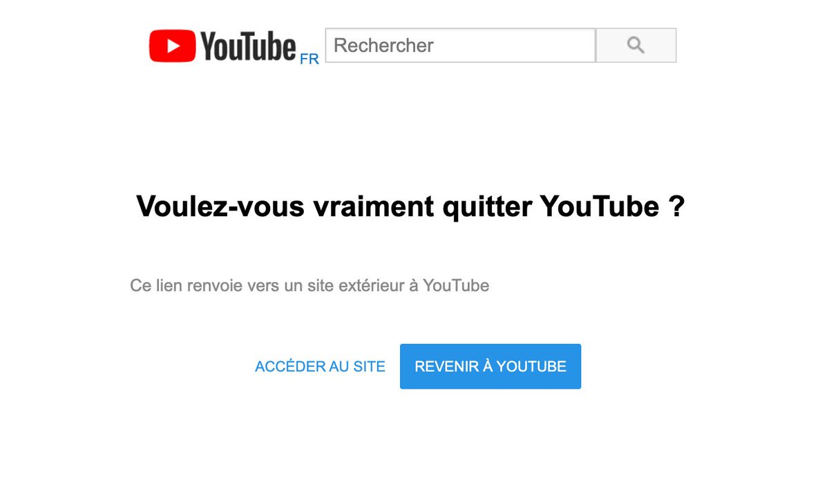 sysnetdev's tweet image. La page de redirection de #youtube qui n&apos;as pas changé depuis deux décennies