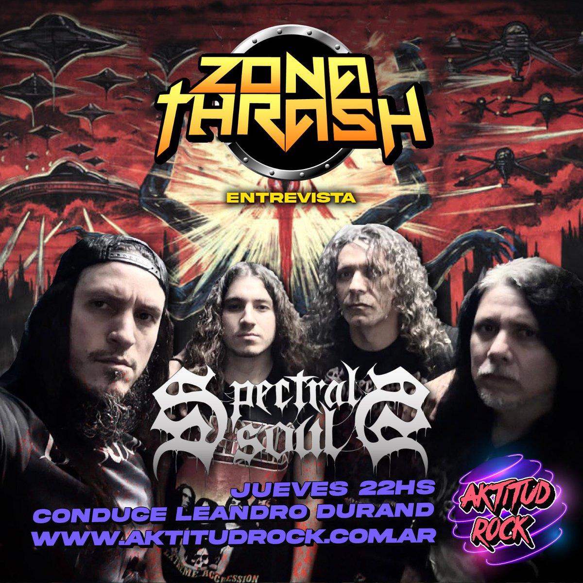 ZONA THRASH POR AKTITUD ROCK

Jueves - 22Hs

Entrevista a SPECTRAL SOULS <a href="/spectralsouls/">SpectralSouls</a>

aktitudrock.com.ar

Email: zonathrashlatimoamerica@gmail.com
Whatsapp: 15-6111-0311

#heavymetal #metalalternativo #metalextremo #deathmetal  #hardcore #thash #thrashmetal #thrasher