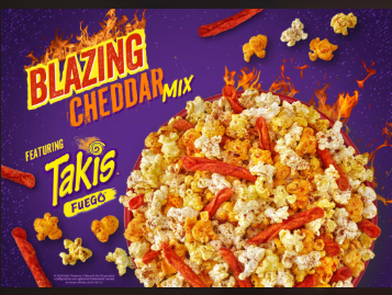 MakeAMCStronger's tweet photo. #AMC $AMC - Spicy #atAMC? Try this Blazing Cheddar Mix (Takis + Sriracha). I am excited to try this today (if my local AMC has it). 🔥🔥🔥
@AMCTheatres @CEOAdam https://t.co/nvy20JX9CG