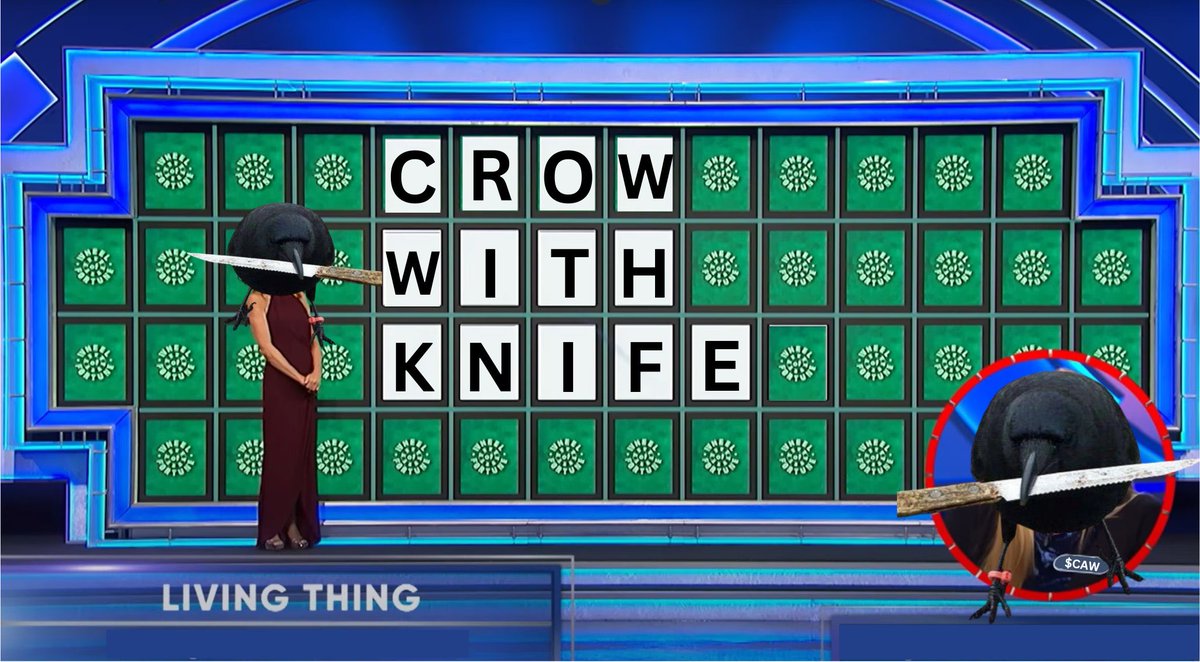 crow with knife tweet media