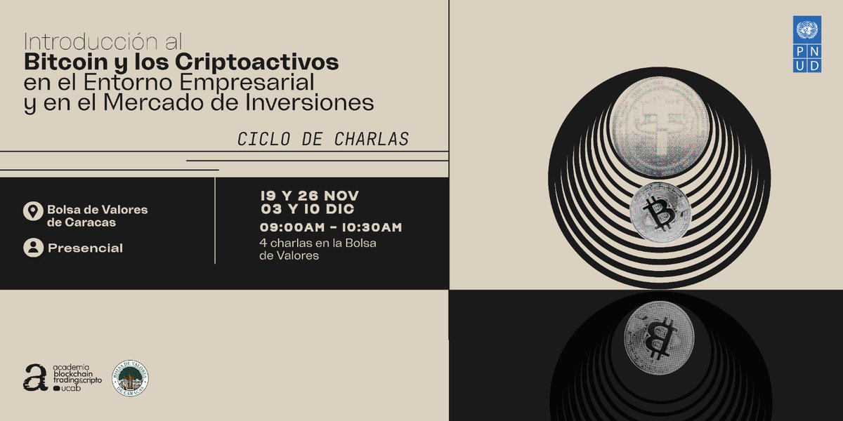 #Charla | ¿Sabías que los criptoactivos están transformando la manera en que entendemos el dinero, las inversiones y la seguridad financiera?  

La primera edición fue un éxito total, y ahora tienes una nueva oportunidad para sumarte a esta experiencia formativa sobre el mundo de