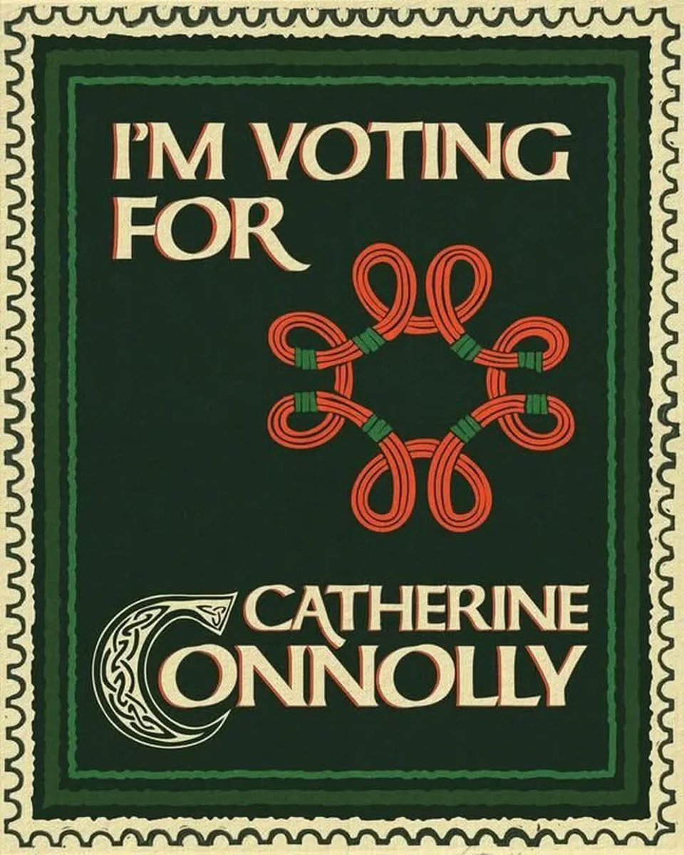 There has never been a more important time to elect a President who will be independent of Government.

A President who will speak out when it is required.

A President who will represent Ireland with pride, courage, and integrity.

Vótáil #1 Catherine Connolly.