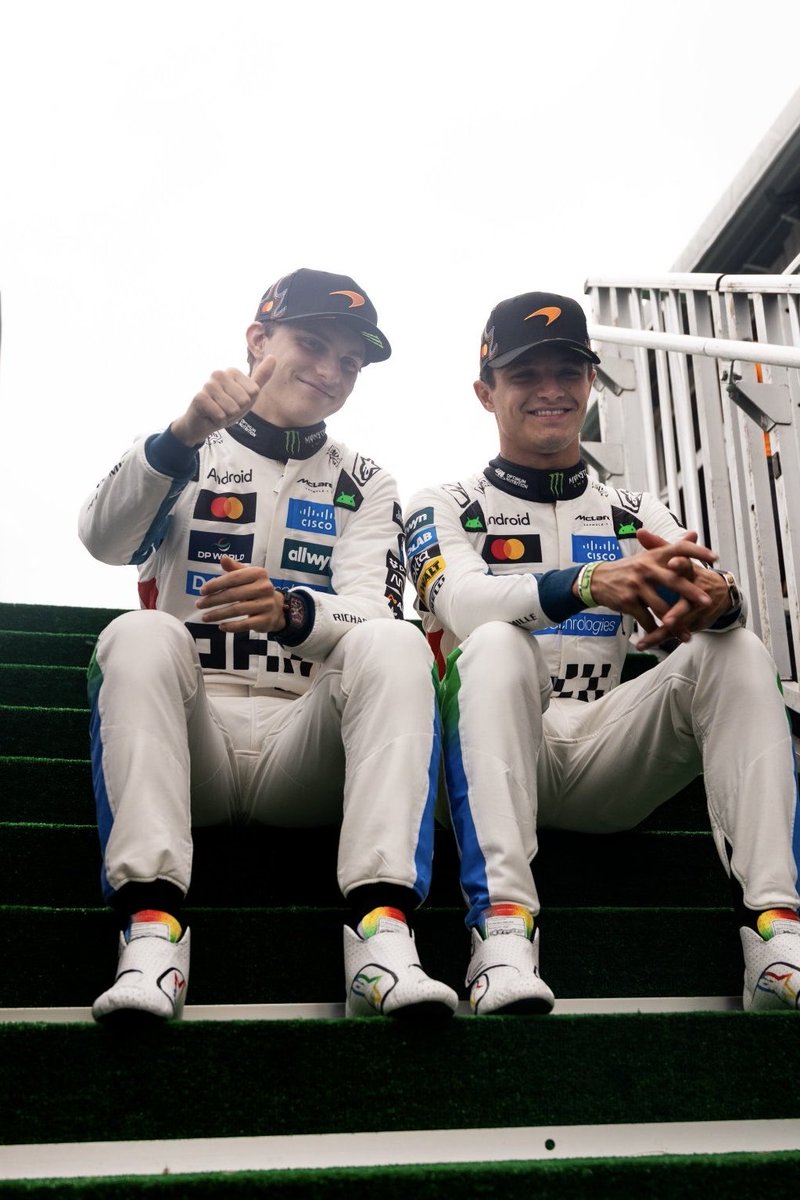 autosport's tweet photo. McLaren have now dropped the "repercussions" imposed on Lando Norris for his contact with Oscar Piastri in Singapore in light of their sprint race incident in Austin 🔄 https://t.co/q78YFadkky