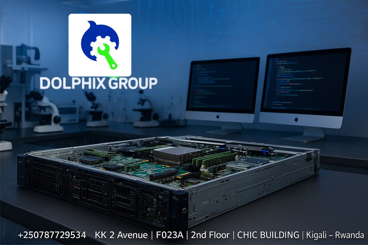 dolphixltd's tweet image. Keep your servers running like new! ⚙️

At @dolphixltd, we repair and maintain enterprise systems like Dell PowerEdge R750xs — with expert precision in Kigali.
📞 +250787729534
dolphixrwanda@gmail.com
#ServerRepair #DellPowerEdge #TechExperts #DolphixGroup #Kigali #DataCenter