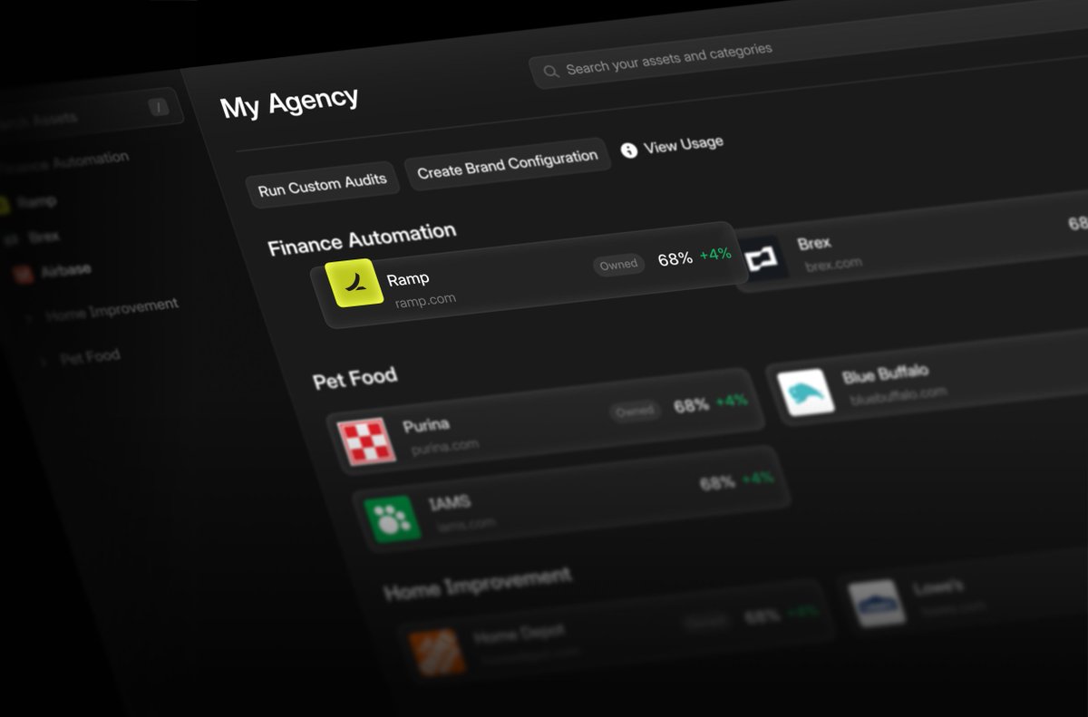 dbabbs's tweet photo. Introducing Agency Mode at @tryprofound

Three big customer segments at Profound:
◆ Enterprise (our initial focus we launched with)
◆ SMBs (covered with our self-serve launch)
◆ Agencies (today's release)

Today we're bringing first-class support to Agencies... https://t.co/81Cj3s7pKz