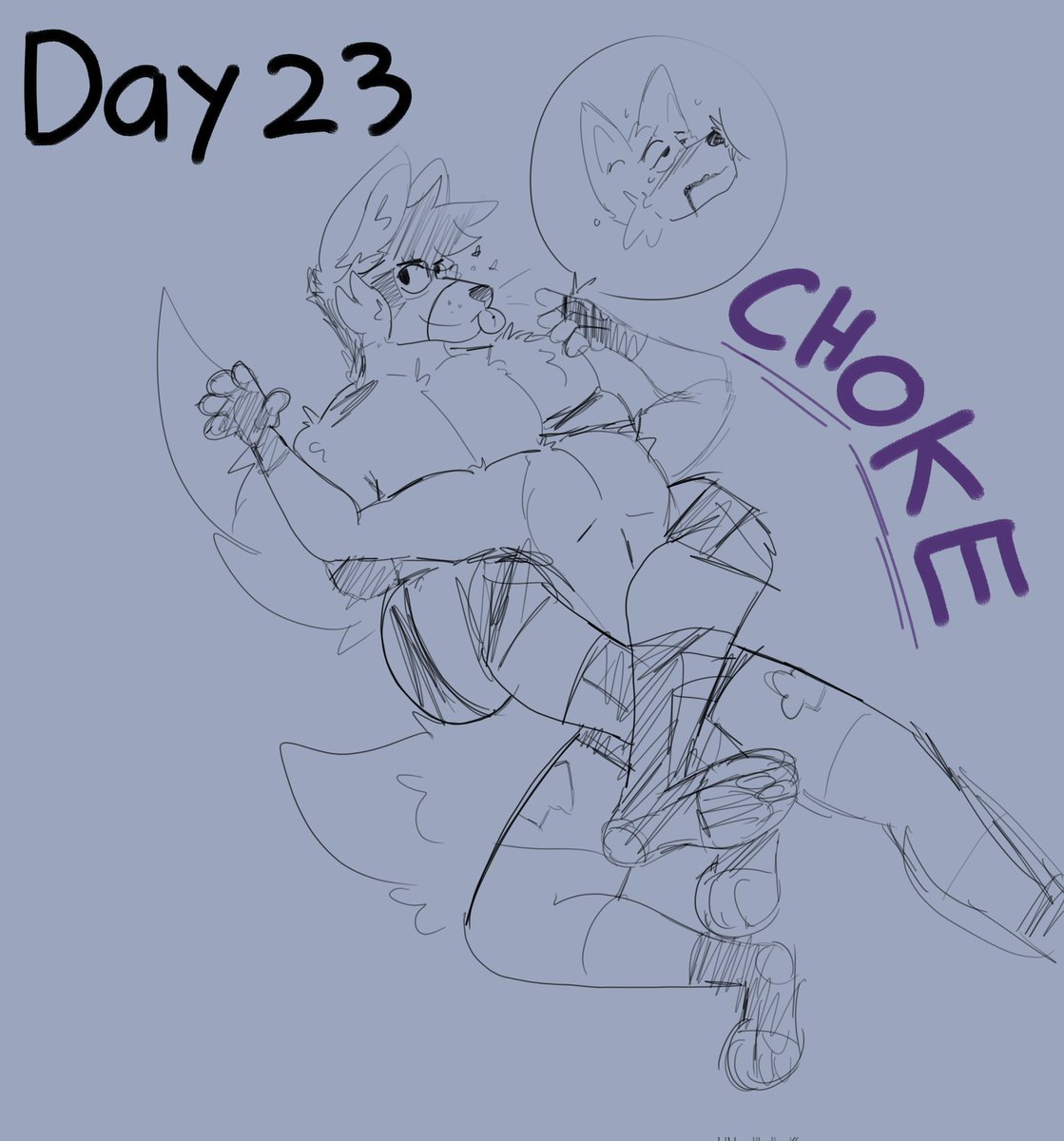 Fightober Day 23 - Choke

Ft. <a href="/squid6270/">Sylvan</a> stuck in a nice and tight dragon sleeper! With those long maney legs wrapped around him, and that pit covering most of his face, it's just a matter of time until the fox taps 💪

#Fightober2025 #FFF
