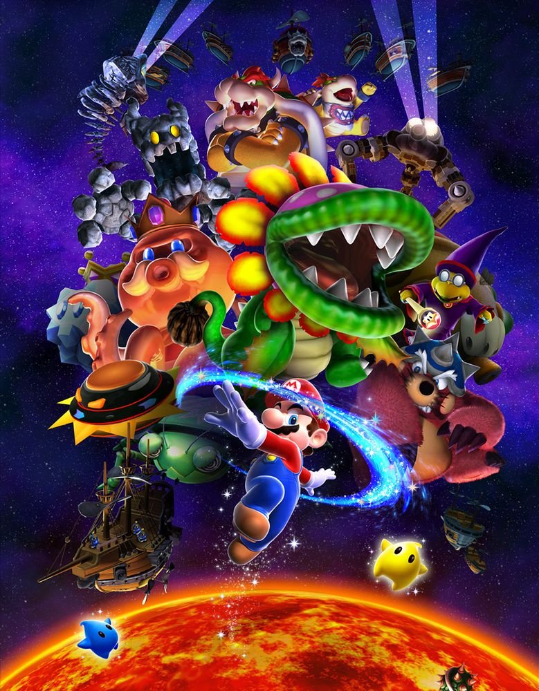 this super mario galaxy render is actually so badass