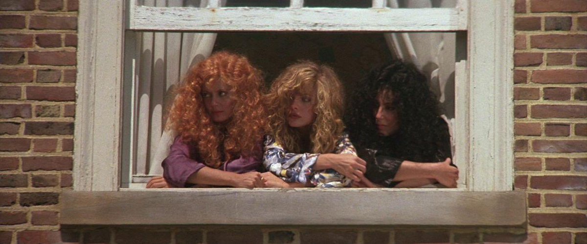 sapphicmacbeth's tweet image. the witches of eastwick (1987)