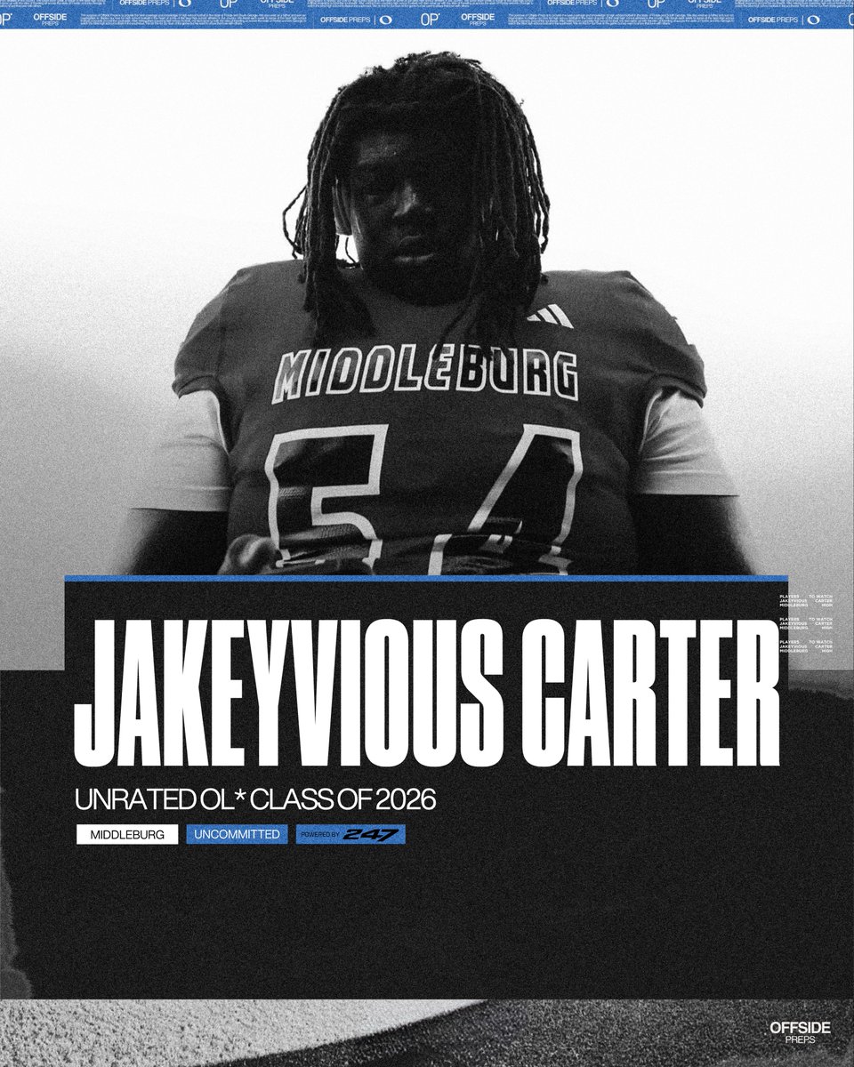 (3/3) OFFSIDE Preps® 𝐏𝐥𝐚𝐲𝐞𝐫𝐬 𝐭𝐨 𝐖𝐚𝐭𝐜𝐡 🫡

These prospects are ones to watch tomorrow night as we cover the Week Ten district matchup between Fleming Island (<a href="/FIHSFOOTBALL/">Fleming Island Football 🦅</a>) &amp; Middleburg (<a href="/Horsepower904/">Middleburg Football</a>)

<a href="/Jakeyvious_C/">Jakeyvious carter</a> <a href="/FLgridironpreps/">Florida Gridiron Preps</a> <a href="/PrepRedzoneFL/">Prep Redzone Florida</a> <a href="/CenFLAPreps/">Central Florida Preps</a>