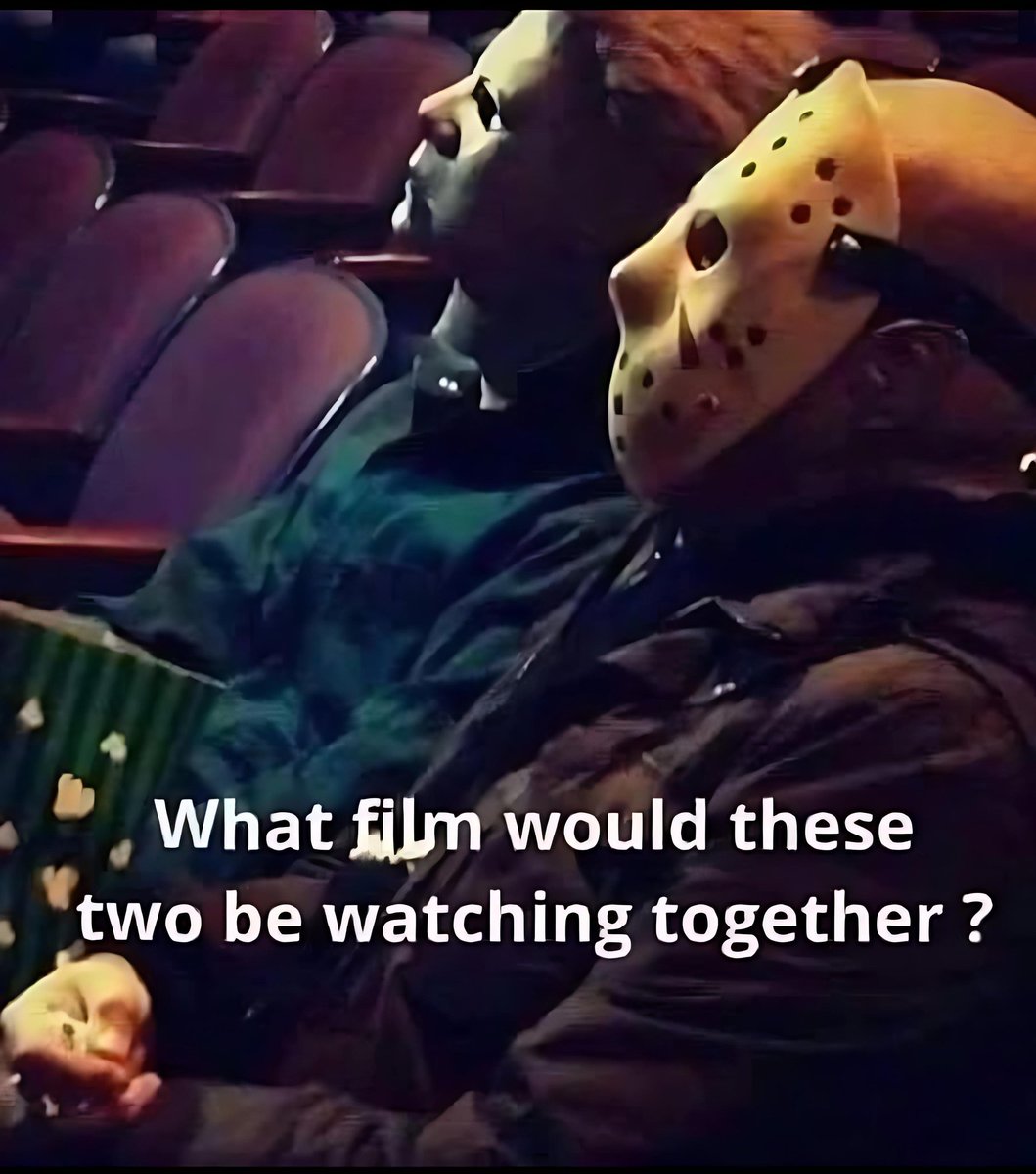 What genre of film are they watching. Bet its a rom com 🤣