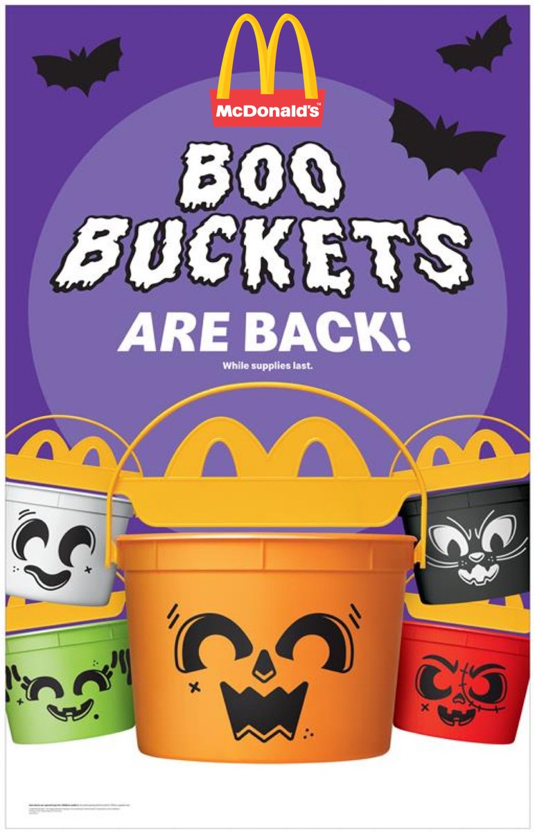 thelegacyofnerd's tweet image. Halloween Boo Buckets are back at McDonald’s!