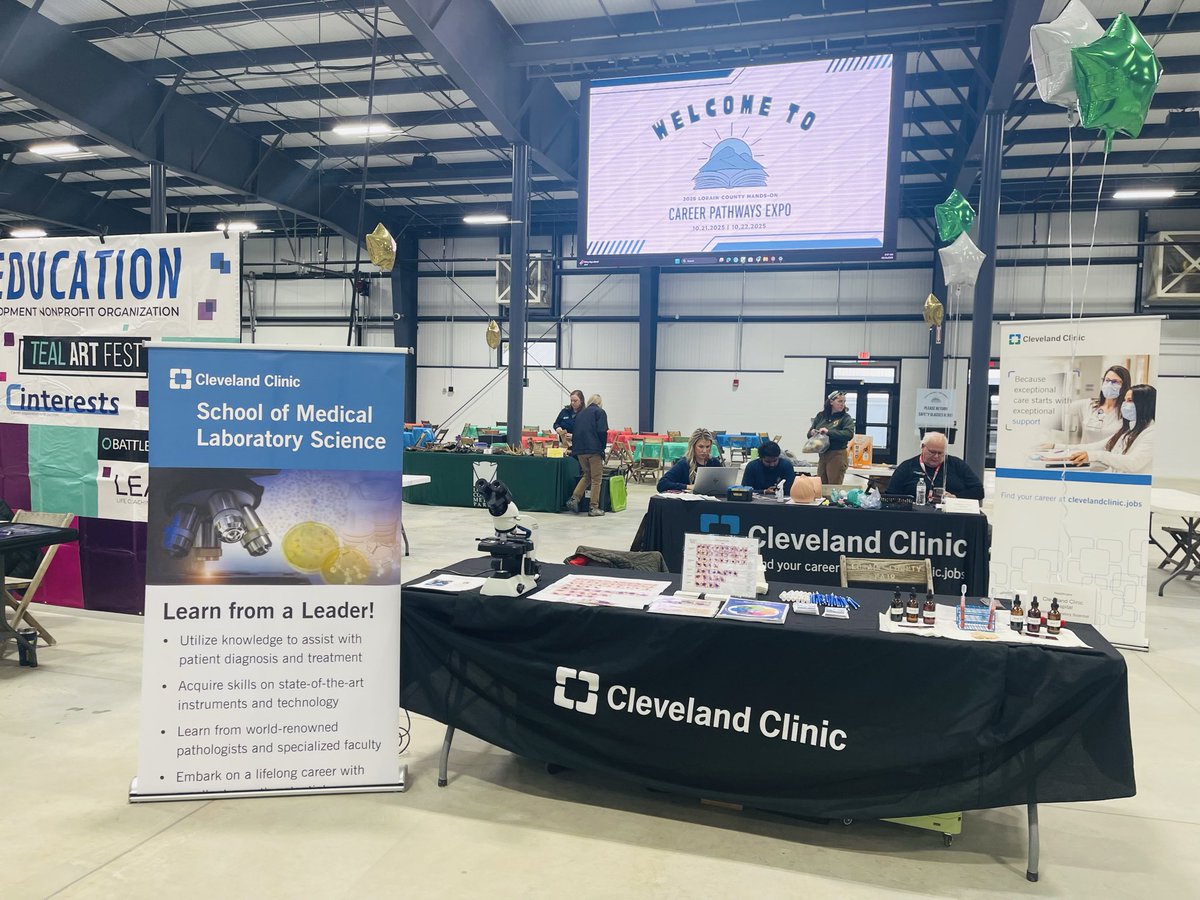 Earlier this week our team participated in the Lorain County Career Pathway Expo, where they introduced middle school and high school students to the exciting field of Medical Laboratory Science through fun hands on activities!