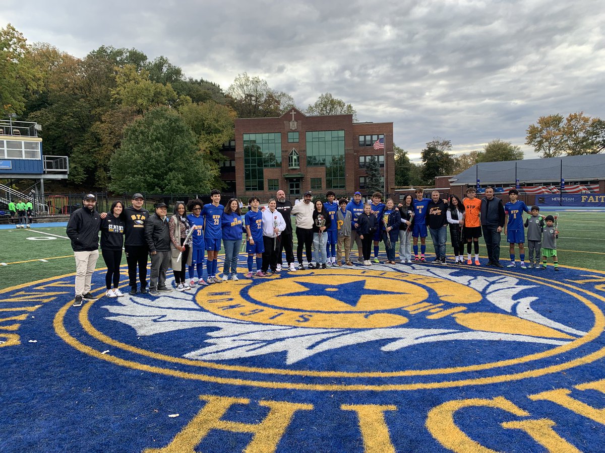 Soccer senior last night <a href="/STP_Eagles/">Coach Mark DeCristoforo</a> . Congrats on a great season this far. Looking forward to the playoffs