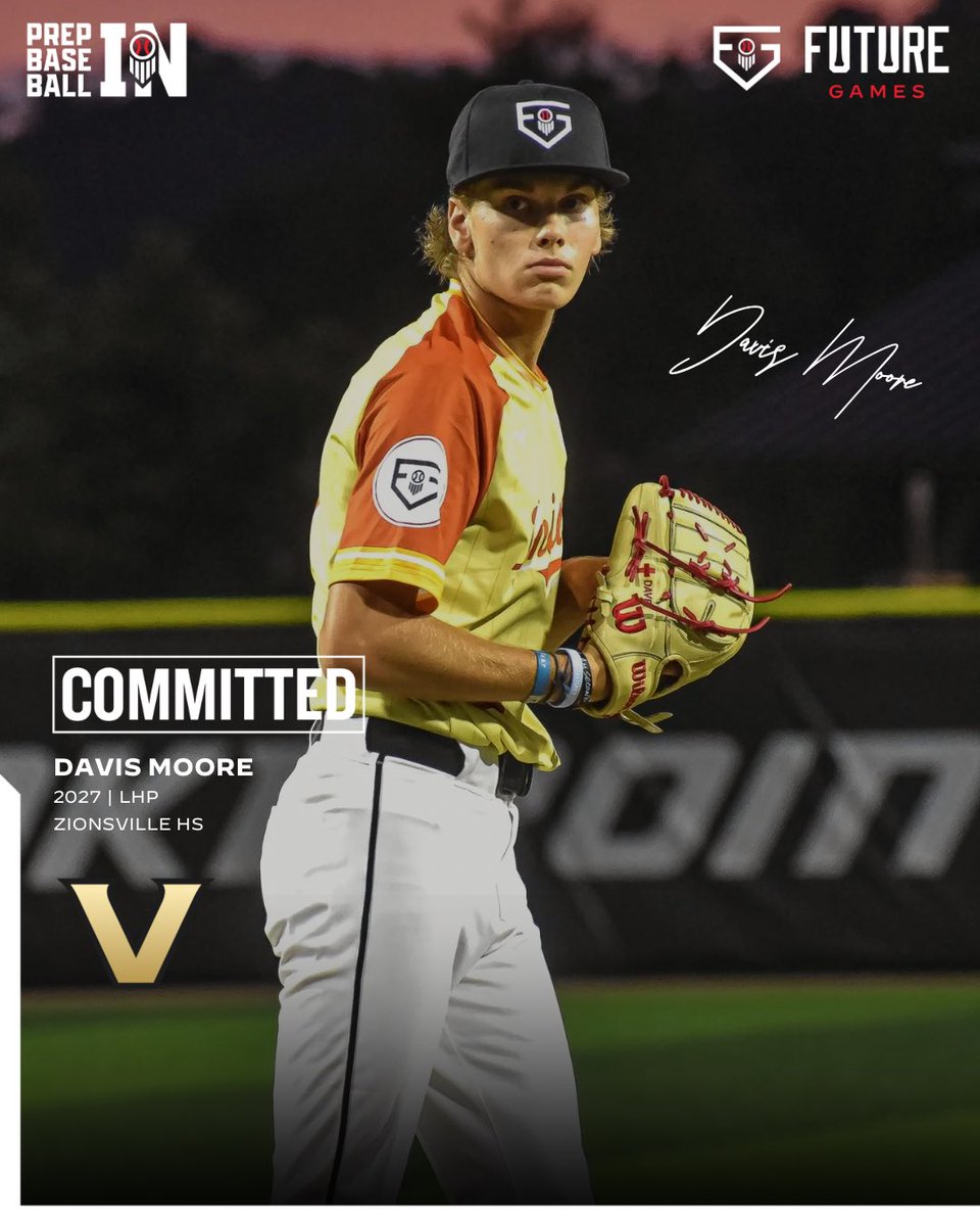Prep Baseball Indiana (@prepbaseballin) on Twitter photo โ27 LHP Davis Moore (Zionsville HS) commits to Vanderbilt #VandyBoys
Commit No. 15 from Team Indianaโs #PBFG25 squad.
๐คPROFILE: loom.ly/obt4ZGk
<a href="/davislmoore115/">Davis Moore</a> || <a href="/BaseballZville/">Zionsville Baseball</a> || <a href="/inbullsbase/">Indiana Bulls Baseball</a> || <a href="/VandyBoys/">Vanderbilt Baseball</a> || <a href="/prepbaseball/">Prep Baseball</a> || <a href="/ShooterHunt/">Shooter Hunt</a> โ27 LHP Davis Moore (Zionsville HS) commits to Vanderbilt #VandyBoys
Commit No. 15 from Team Indianaโs #PBFG25 squad.
๐คPROFILE: loom.ly/obt4ZGk
<a href="/davislmoore115/">Davis Moore</a> || <a href="/BaseballZville/">Zionsville Baseball</a> || <a href="/inbullsbase/">Indiana Bulls Baseball</a> || <a href="/VandyBoys/">Vanderbilt Baseball</a> || <a href="/prepbaseball/">Prep Baseball</a> || <a href="/ShooterHunt/">Shooter Hunt</a>