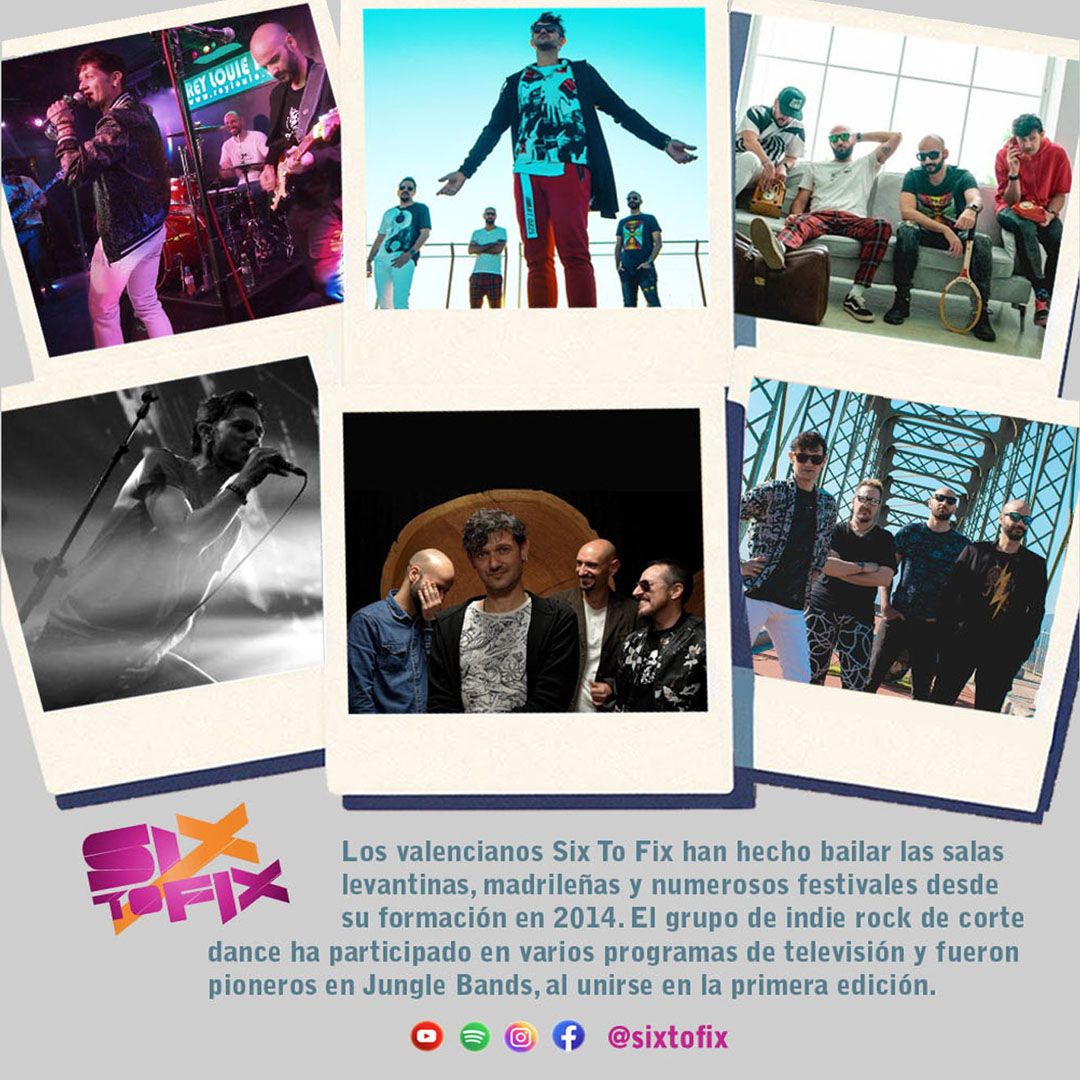 🎉 ¡SORTEO JUNGLE!🌴🐒
¿Quieres vivir en directo el concierto de 𝐓𝐡𝐞 𝐉𝐮𝐧𝐠𝐥𝐞 𝐁𝐚𝐧𝐝𝐬 𝐓𝐨𝐮𝐫 en Valencia con <a href="/somosohmarlene/">Oh Marlene</a> @pazsonora y <a href="/sixtofix/">Six to Fix</a>? 🎶 Regalamos 2 ENTRADAS para que tú y quien tú elijas disfrutéis a lo grande. 
💃🕺👉 Participa instagram.com/p/DQKkPrDjH_Z