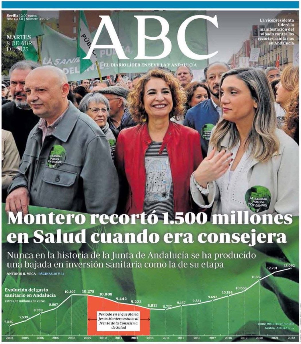 Los socialistas defendiendo la sanidad pública.