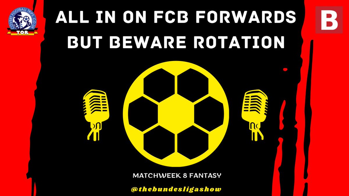 Bundesliga Fantasy Show 📹

Tomorrow morning at 8:30am UK <a href="/BundesligaRory/">Ruairidh ‘Bundesliga’ Petre</a> is joined by good friend <a href="/runegjerulff/">Rune Gjerulff Petersen</a> to provide transfer hints and tips for MW8 of the #Bundesliga 

See you all there with your questions at the ready!!! 

Link to follow 😀😎
